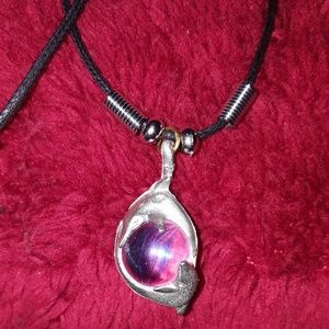 clear dolphins necklace